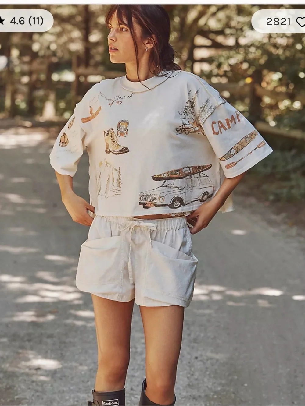 Free people Mountain View Graphic Tee. NWT.